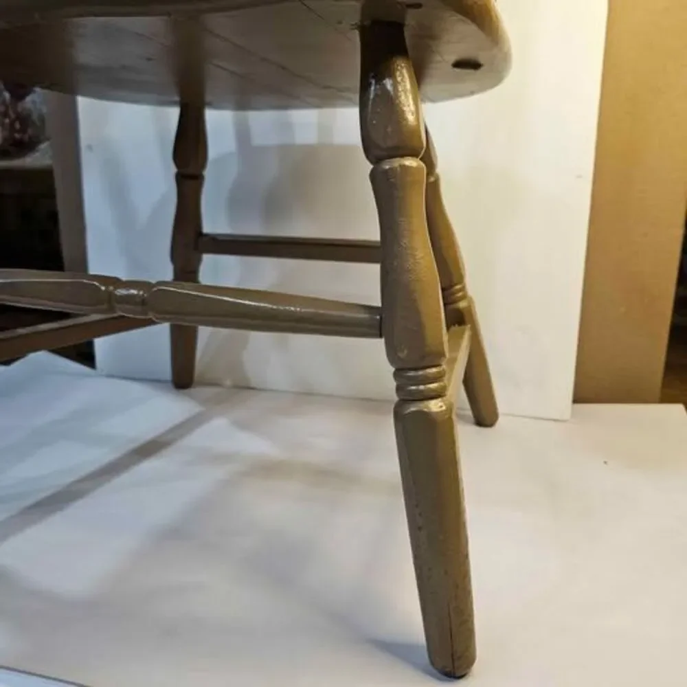 Vintage Painted Wood Captain's Child or doll Chair